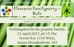 LebensArchitektur Elements Familyparty Fruehlingsfest Holz